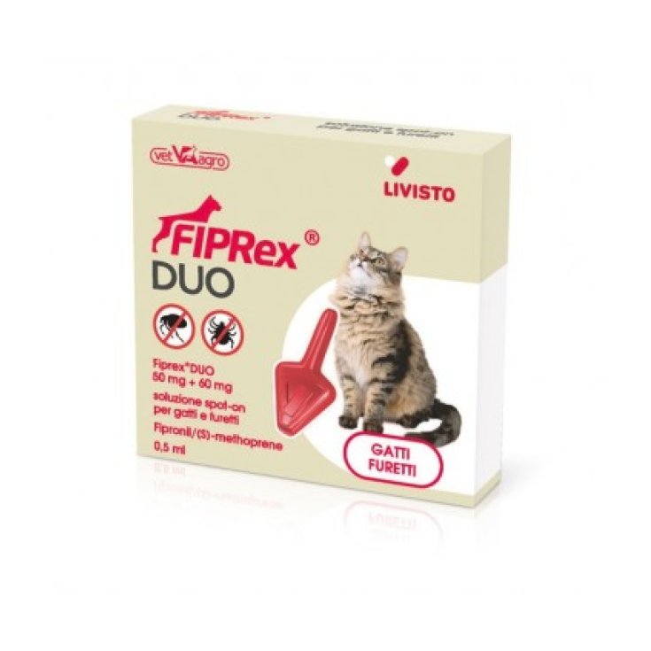 Fiprex Duo Gatti/Furetti Pipetta 0,5ml