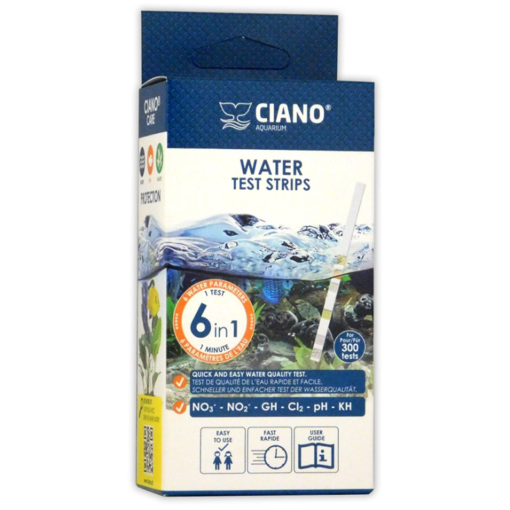 Water Test Strips 6 in 1 Ciano® 300 Strisce