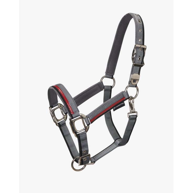 Cavezza Nylon Hippo Antracite Equestro 1 Pezzo