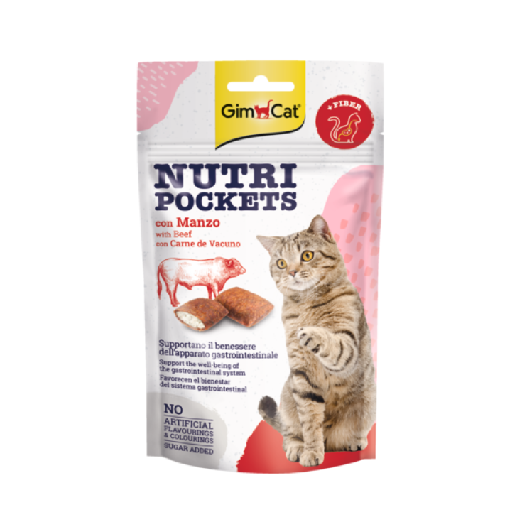 Nutri Pockets Con Manzo & Malto Gimcat 1 Busta