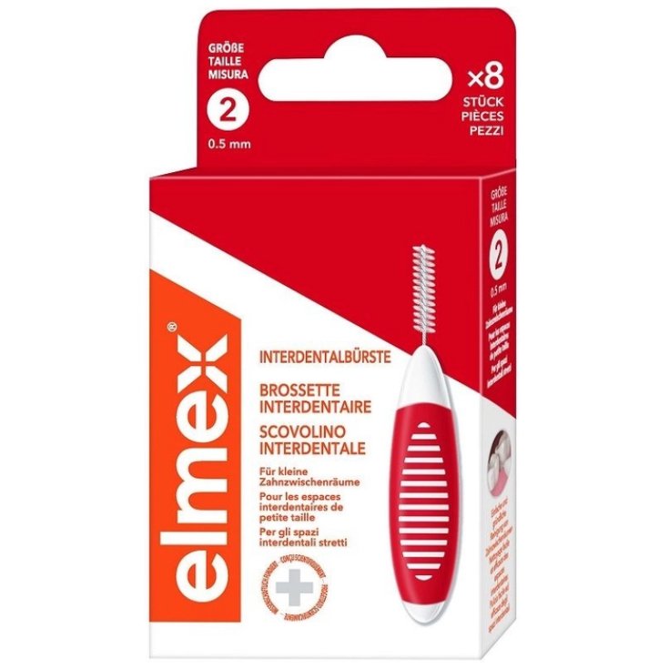 Elmex® Interdental Brush Red 0.5mm 8 Pezzi