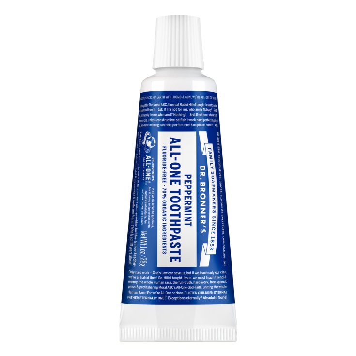 Dentifricio All-One Peppermint Dr. Bronner's 28g