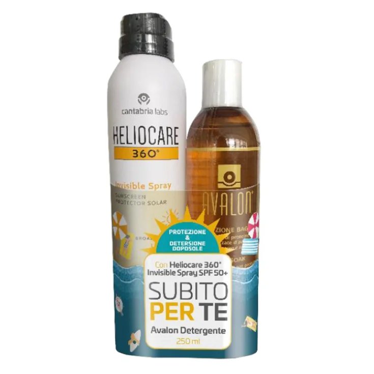 Heliocare Invisible Spray 50+ 200ml + Avalon® Detergente Fluido 250ml