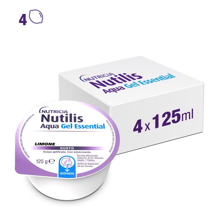 Nutilis Aqua Gel Essential Limone Nutricia 4x125ml