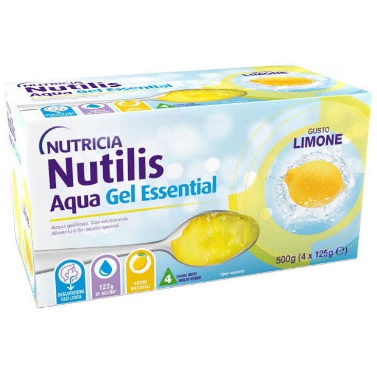 Nutilis Aqua Gel Essential Limone Nutricia 500g (4x125ml)