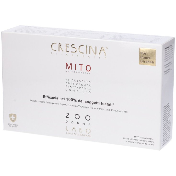 Crescina Ri-Crescita Mito 200 Donna Labo 10+10 Fiale