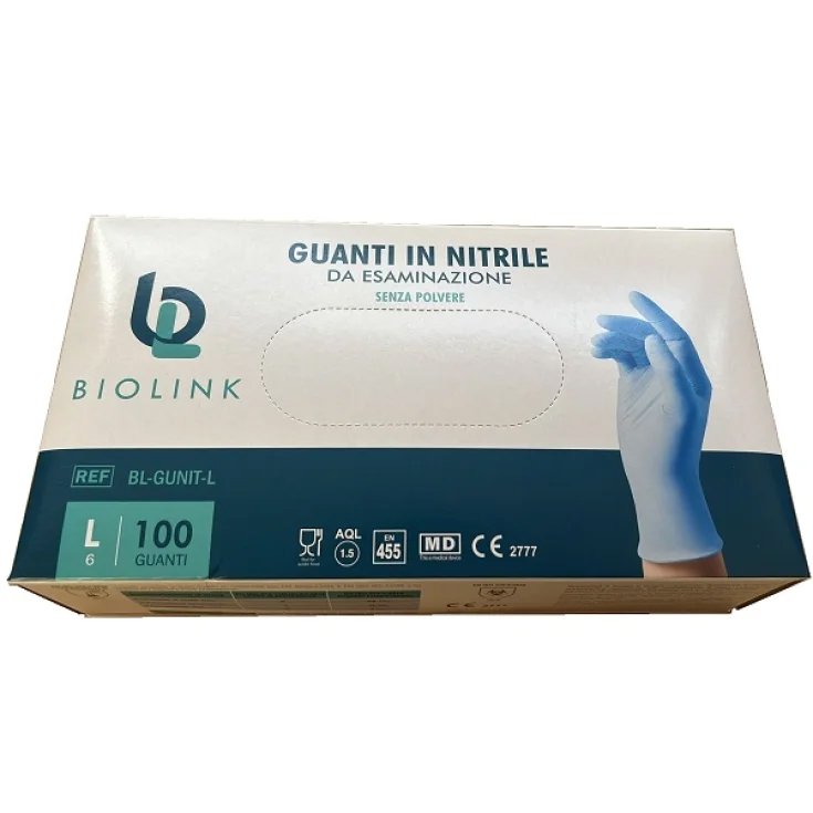 Guanti Nitrile Blu Taglia M Tulip 100 Pezzi - Farmacia Loreto