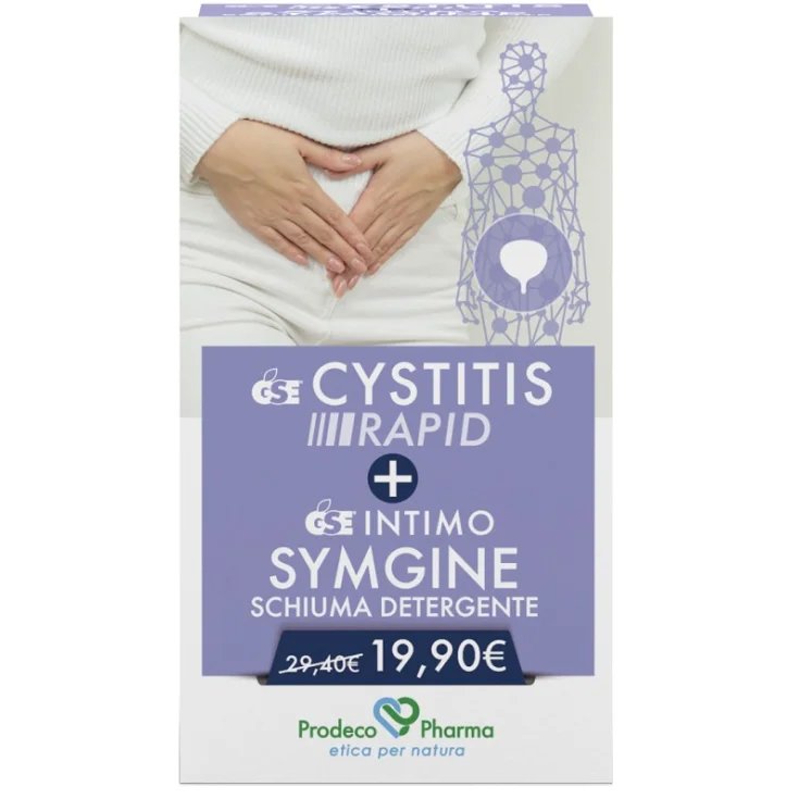 GSE Cystitis Rapid 30 Compresse + GSE Symgine Schiuma Detergente 100ml Prodeco Pharma