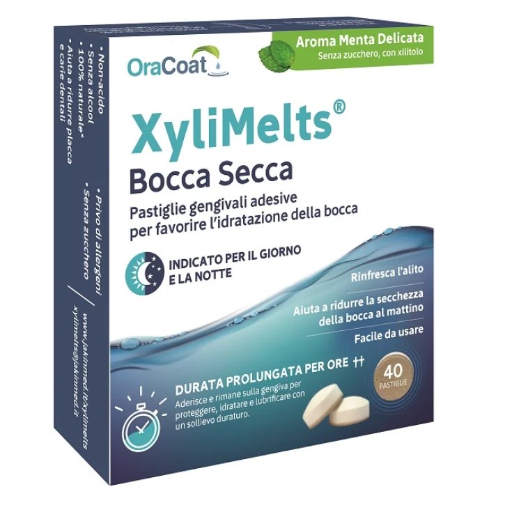 XyliMelts® Bocca Secca Menta 40 Pastiglie
