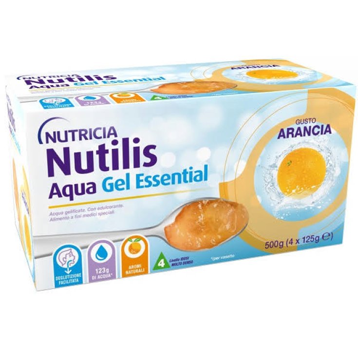 Nutilis Aqua Gel Essential Arancia Nutricia 500g (4x125ml)