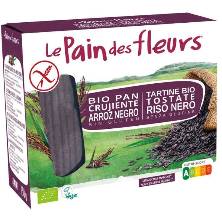 TARTINE BIO TOSTATE RISO NERO Le Pain des fleurs® 150g