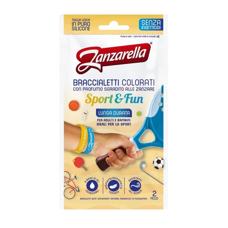 Zanzarella® Braccialetti Sport&Fun 2 Pezzi