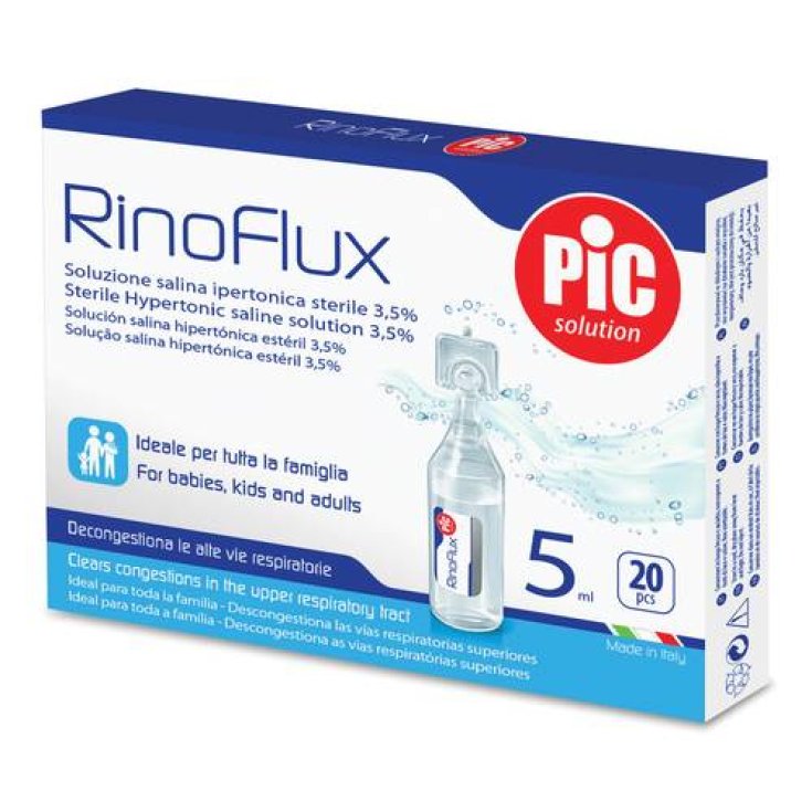 Rinoflux Soluzione Ipertonica PiC 20 Flaconcini 5ml