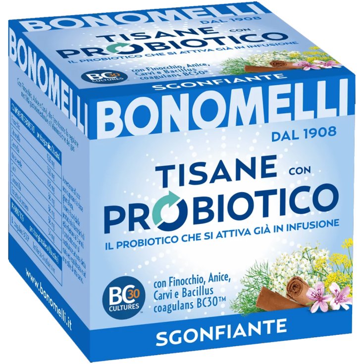 Tisane Probiotico Sgonfiante Bonomelli 10 Filtri