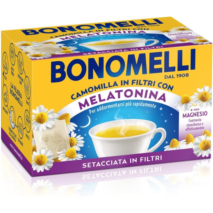 Camomilla Setacciata Melatonina/Magnesio Bonomelli 14 Bustine