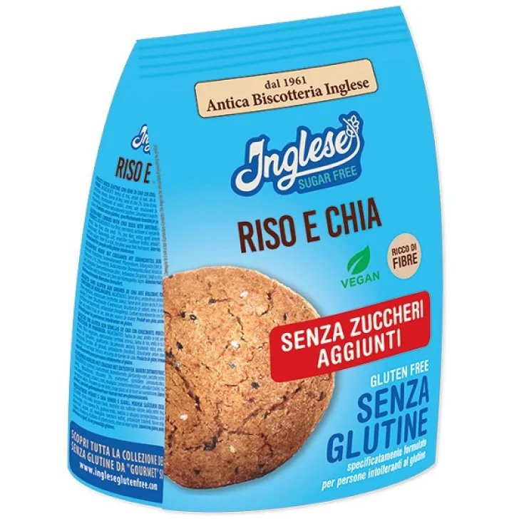 Biscotti Riso e Chia Inglese 200g