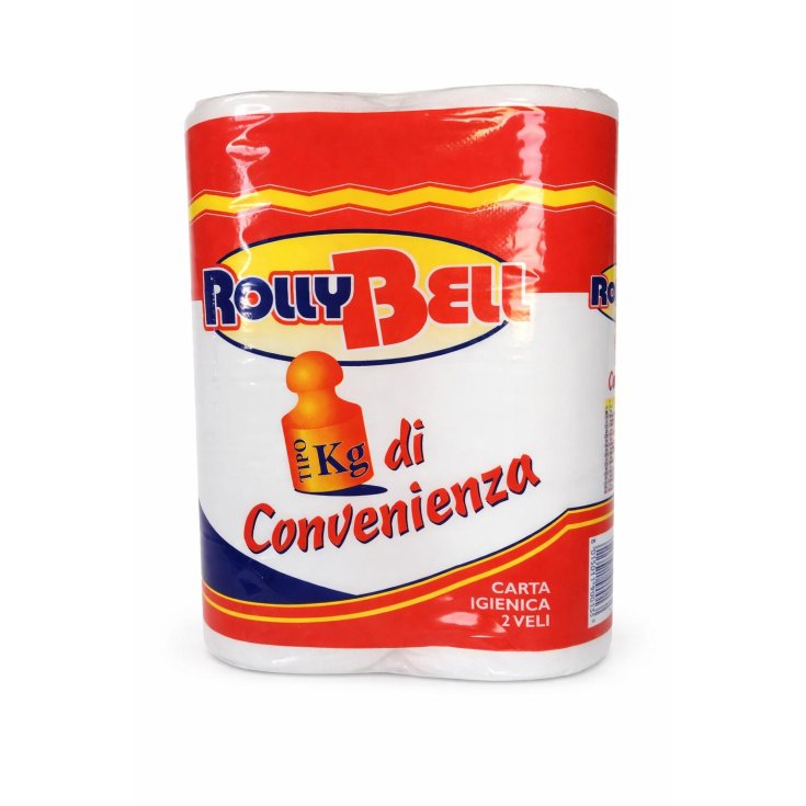 Carta Igienica Rossa 2 Veli RollyBell 6 Maxi Rotoli