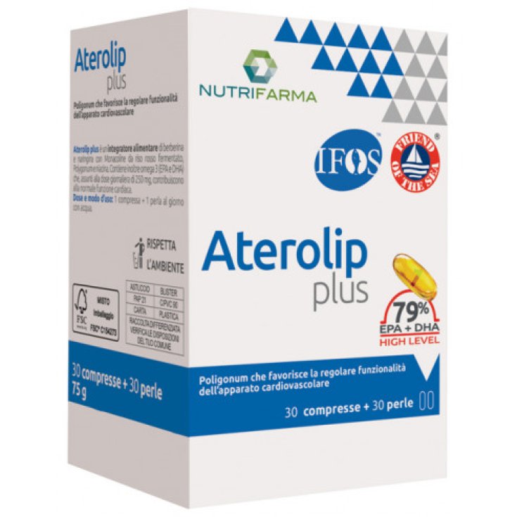 Aterolip Plus 79% Nutrifarma 30 Compresse + 30 Perle
