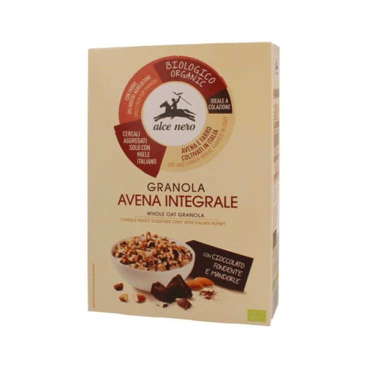 Granola Avena Integrale Cioccolato/Madorle Alce Nero 300g