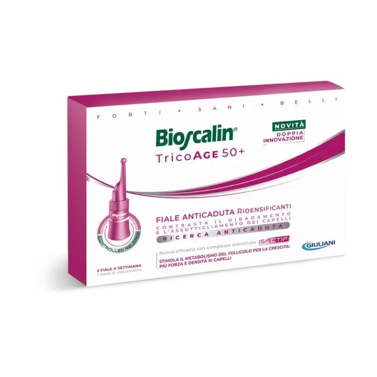 Bioscalin Tricoage 50+ Fiale Anticaduta Ridensificanti 8 Fiale