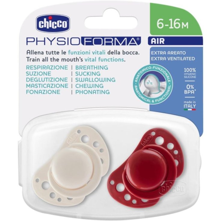 PhysioForma® Air Succhietti Rosa Silicone 6-16 Chicco® 2 Pezzi