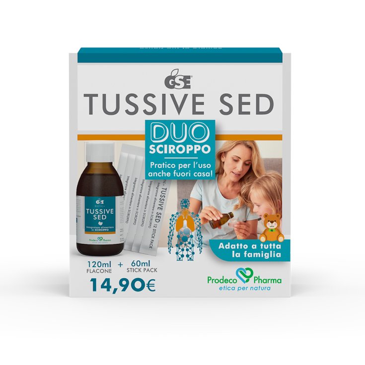 Tussive Sed DUO Sciroppo GSE 120ml+6 Stick