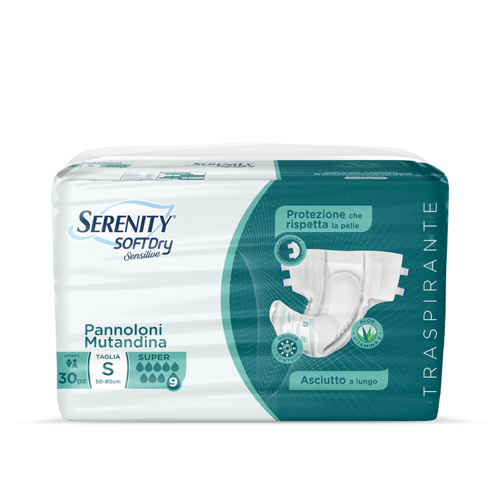 Serenity® SoftDRY Sensitive Pannolone Mutandina S Super 30 Pezzi