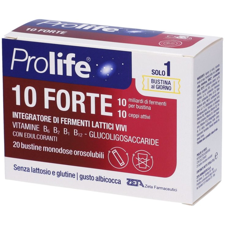 Prolife® 10 Forte Zeta Farmaceutici 20 Bustine Monodose Orosolubili