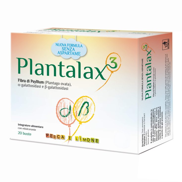Plantlax 3 Pesca E Limone Alfasigma 20 Bustine