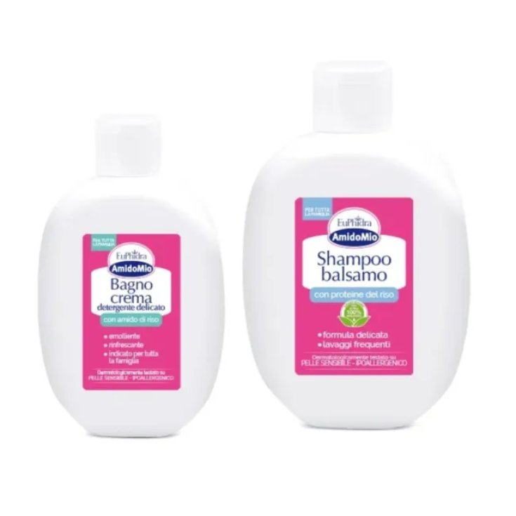 Amidomio Bagno Crema + Shampoo Balsamo EuPhidra 400ml+200ml