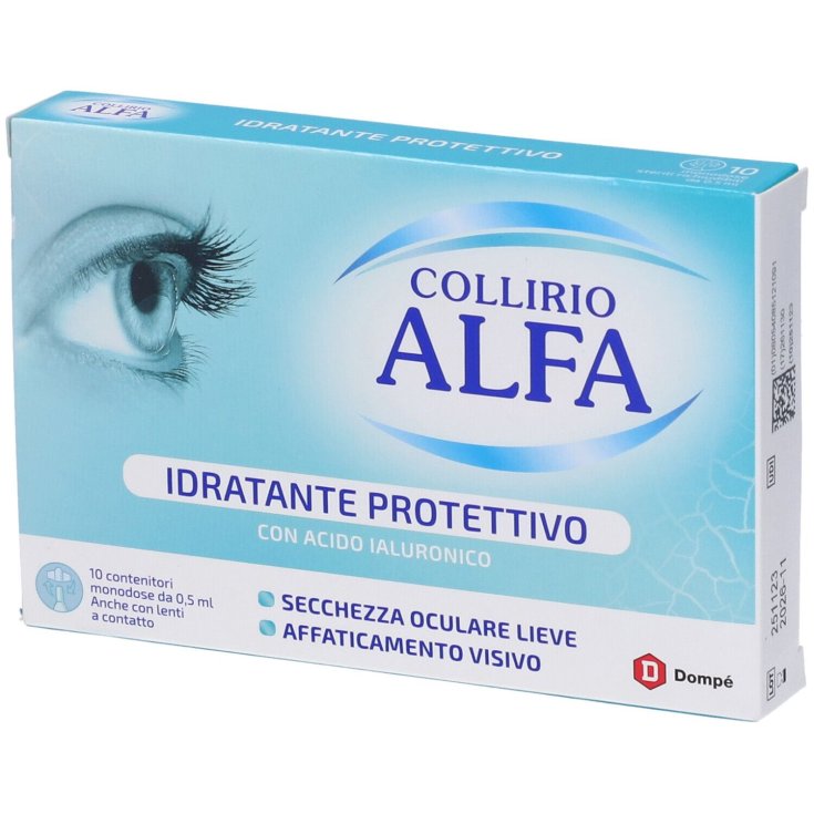 Collirio Alfa Idratante Protettivo Dompé 10 Flaconcini Monodose