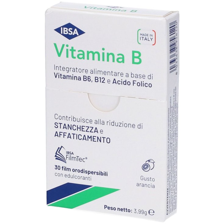 Vitamina B Ibsa 30Film orodispersibili Gusto Arancia - Farmacia Tuscolana
