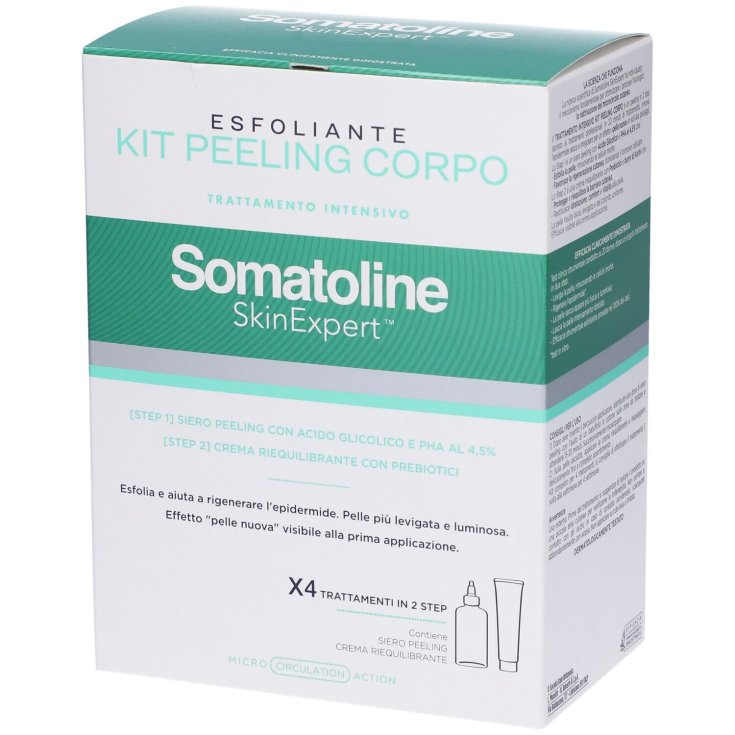 Kit Peeling Corpo Esfoliante Somatoline Skin Expert 4 Trattamenti