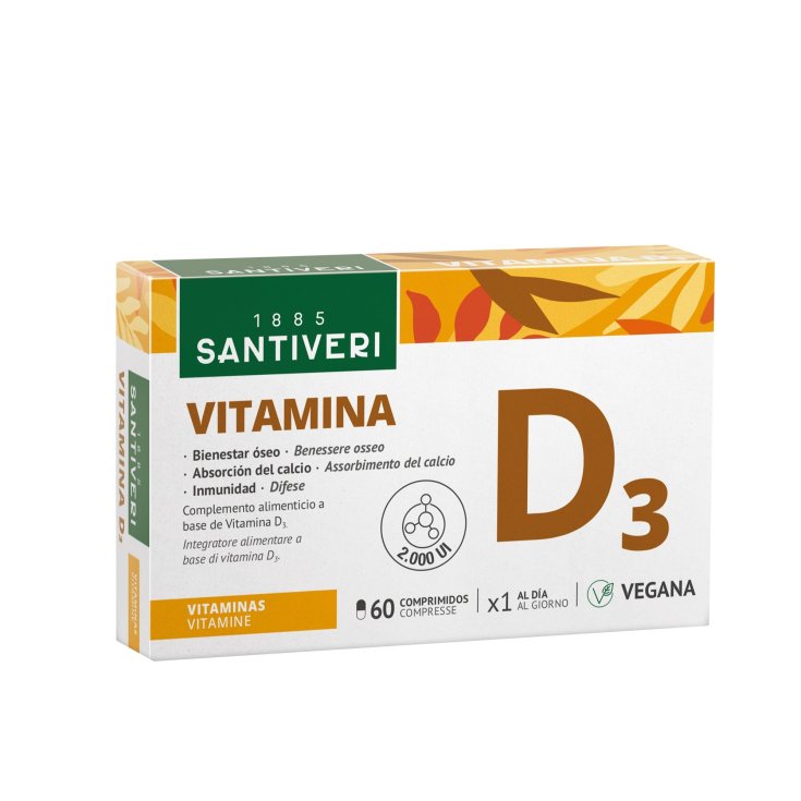 Vitamina D3 2000 U.I. Vegana Santiveri 60 Compresse
