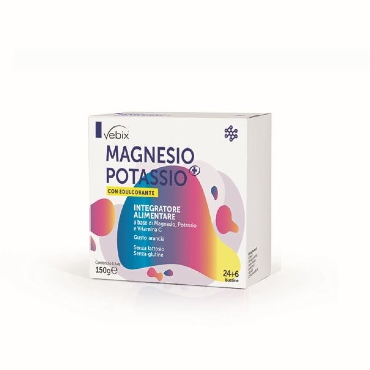 Magnesio E Potassio+ Con Edulcorante Vebix 30 Bustine