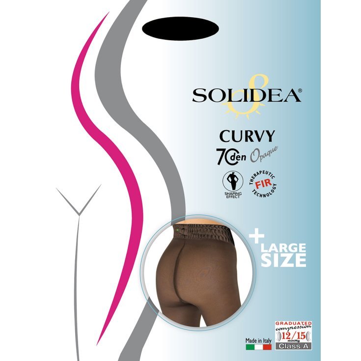 Collant Curvy 70 Opaque Moka Tg.1 S-XL Solidea