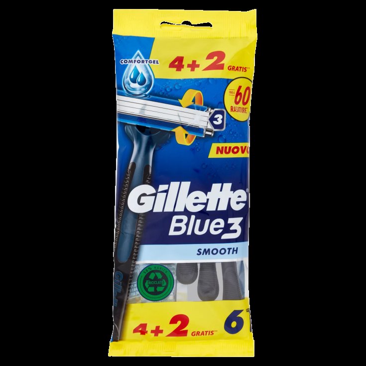 Gillette Blue 3 Usa & Getta 4+2 Pezzi