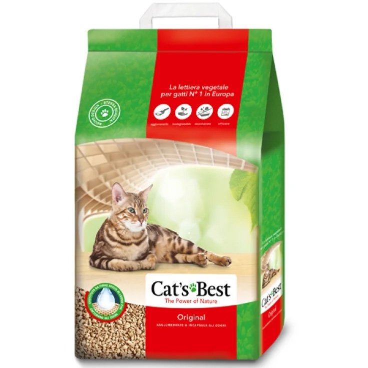 Original Lettiera Agglomerante e Incapsulante Cat's Best&reg; 40LT