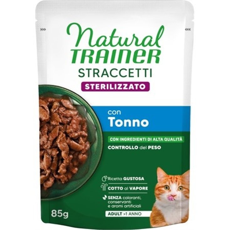 Straccetti con Tonno per Gatti Sterilizzati Natural Trainer 85g