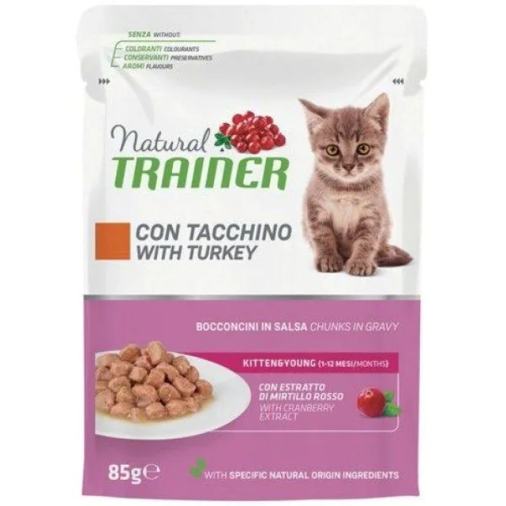 Kitten&Young Tacchino&nbsp;Natural&nbsp;Trainer 85g