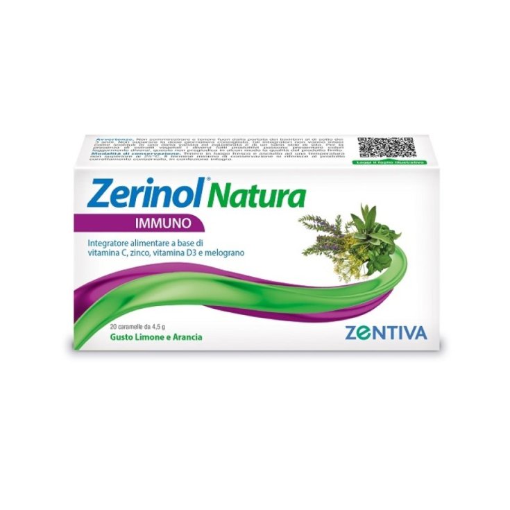 Zerinol Natura Immuno Zentiva 20 Caramelle