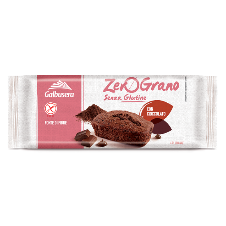 ZeroGrano Plumcake Con Cioccolato Galbusera 6 Pezzi
