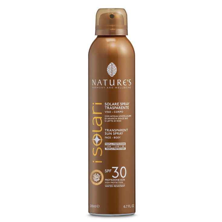 Solare Spray Trasparente SPF30 iSolari Nature's 200ml