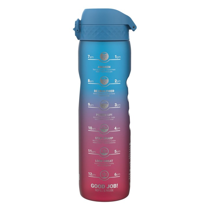 Borraccia Graduata Blue/Pink Ion8 1000ml