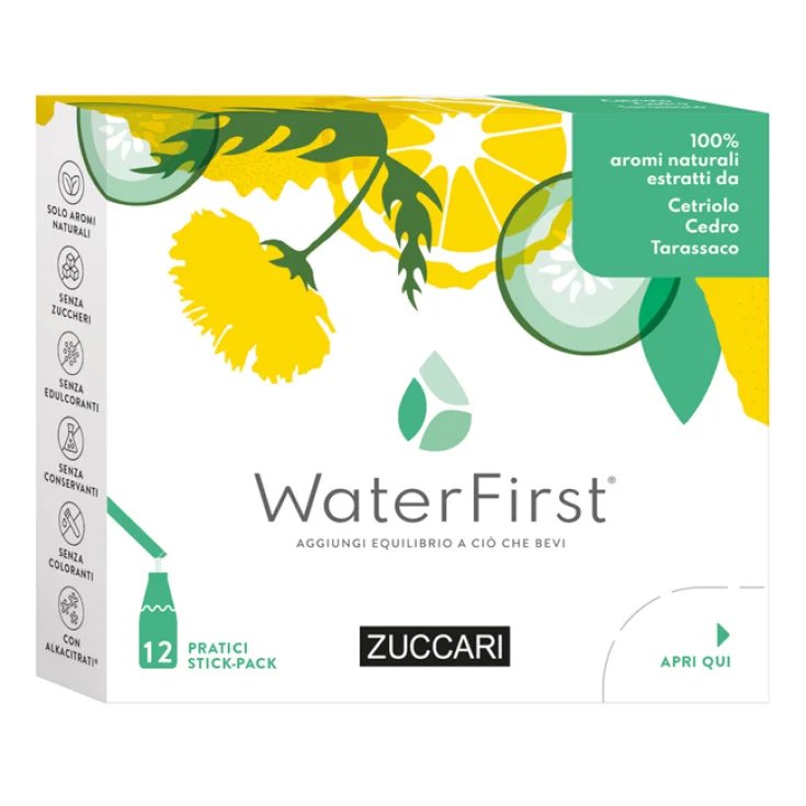 WaterFirst® Cetriolo, Cedro, Tarassaco ZUCCARI 12 Stick