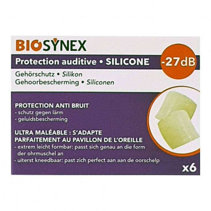 Protezioni Per Udito Silicone Trasparente BioSynex 3 Paia 