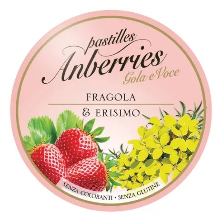 Pastiglie Gola Fragola & Erisimo Anberries 55g