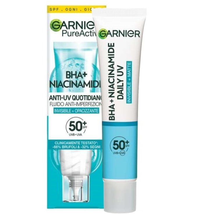 Anti-UV Fluido Anti-Imperfezioni BHA+ e Niacinamide SPF50+ Garnier 40ml
