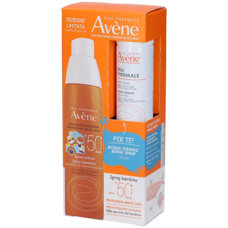 Avène Set Spray SPF50+ Bambino + Acqua Termale Spray 200ml+50ml