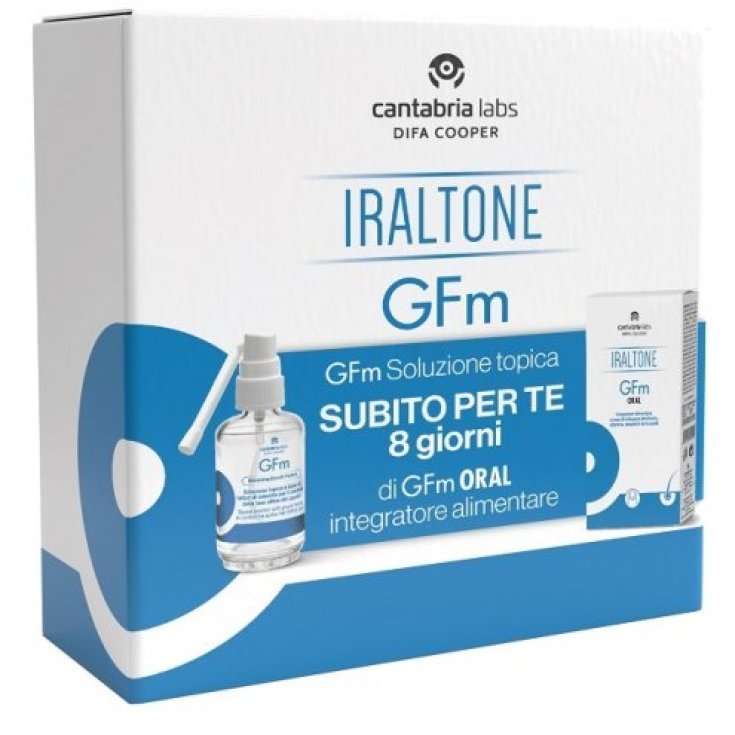 Iraltone GFm Soluzione Topica + GFm Oral Cantabria Labs 50ml+8 Compresse